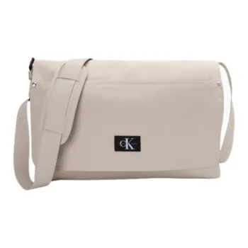 CK/Calvin Klein Fabric Shoulder Bag Crossbody Bag Medium Size Men's Milk Cream