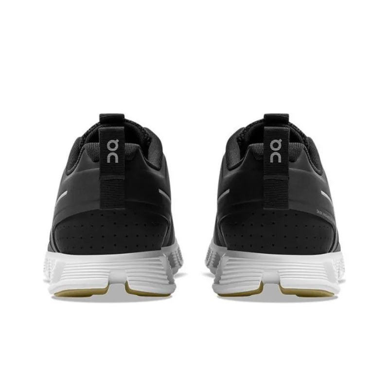 On Cloud Terry Durable Breathable Low Top Running Shoes Men's Black-3