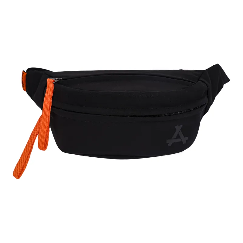 KONADCT Nylon Fabric Crossbody Fanny Pack, Sling Bag Regular Unisex Black/White/Khaki-1