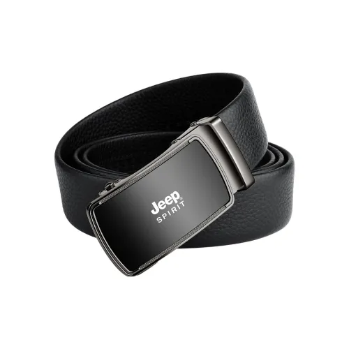 JEEP SPIRIT Automatic Buckle, Luxury Elegant, Business, Youth Cow Leather Belts Men's Width 3.5CM