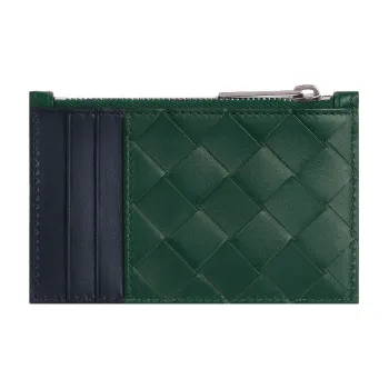 Bottega Veneta Intrecciato Zipped Card Case