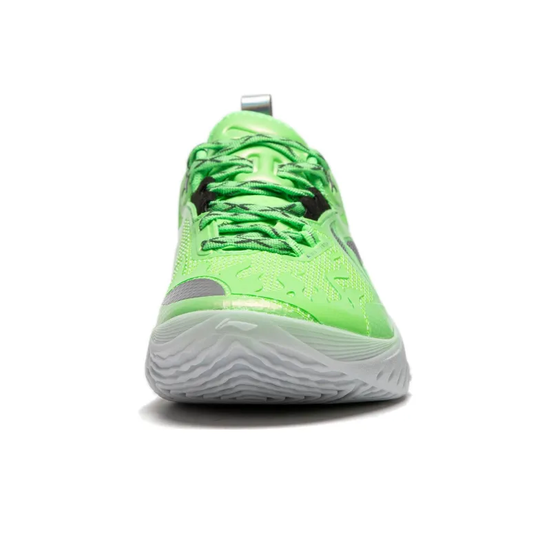 LiNing Speed 10 Sword Saint Cushioning Lightweight Rebound Low-Top Basketball Shoes Men's Fluorescent Fresh Green-4