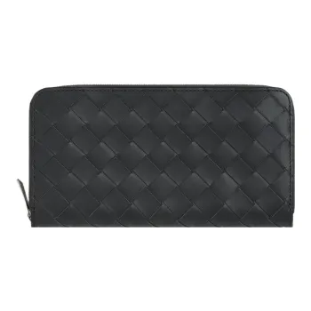 Bottega Veneta Intrecciato Zip Around Wallet