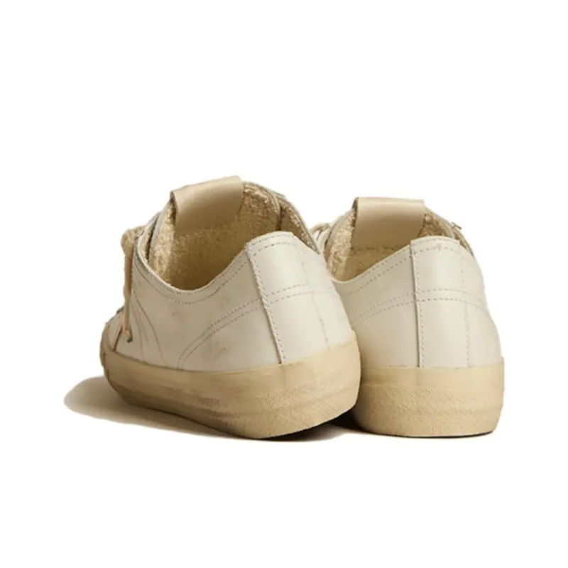 Golden Goose Low Top Skateboard Shoes Women's Beige-3
