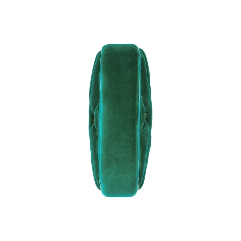 GUCCI GG Marmont Velvet Handbag Shoulder Bag Women's Green-6