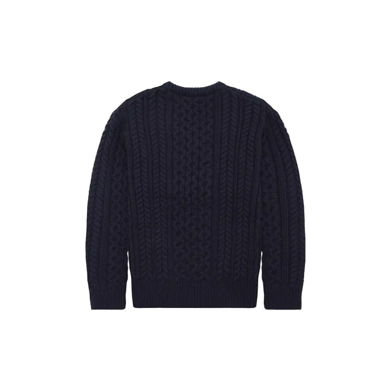 LI-NING 1990 Classic Collection Knitwear Men's Deep Enigmatic Blue-1