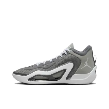 Jordan Tatum 1 Slip Resistant Mid Top Basketball Shoes Men's Gray Foreign Version