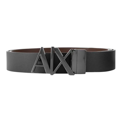 ARMANI EXCHANGE Leather Belts Men Black