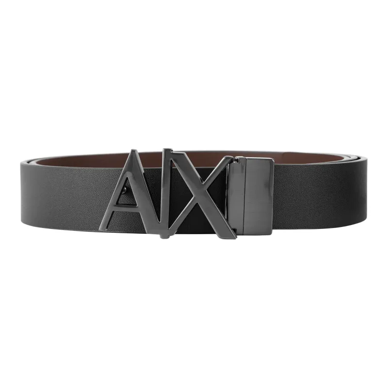ARMANI EXCHANGE Leather Belts Men Black - POIZON