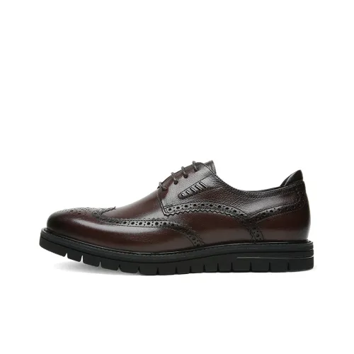 CROWN Dress Shoes Men Low-Top