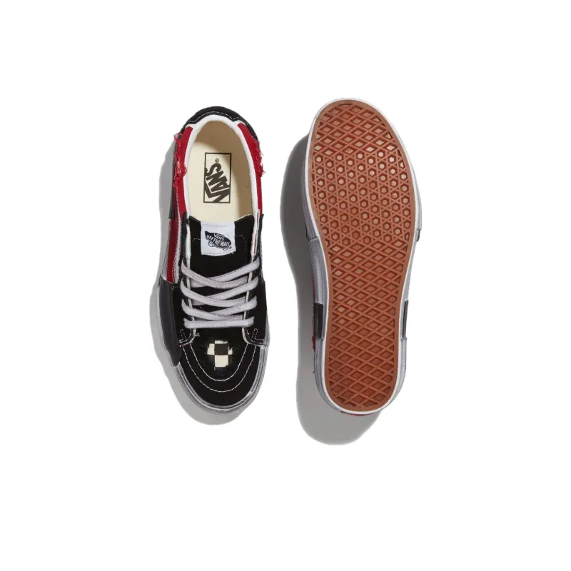 Vans Sk8 Low Reconstruct 'Black Red'-3