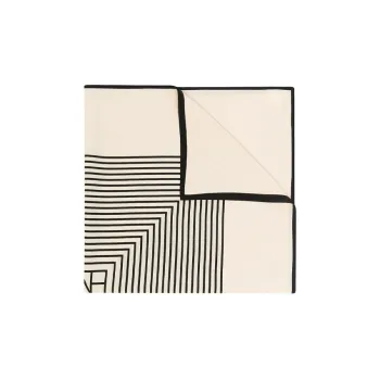 TOTEME Stripe Printed Square Shaped Scarf