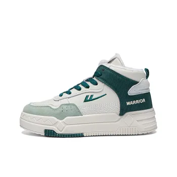 WARRIOR Skateboard Shoes Unisex High Top Beige Green