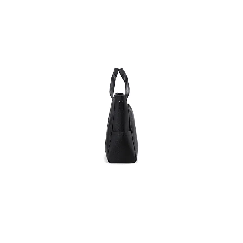 Slazenger Fabric Portable One Shoulder Crossbody Briefcase Laptop Bag Large Size Men's Black-2