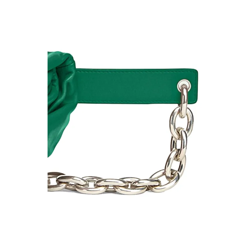 Bottega Veneta Cow Leather Clutch, Crossbody Bag Regular Women's Racing Green-4