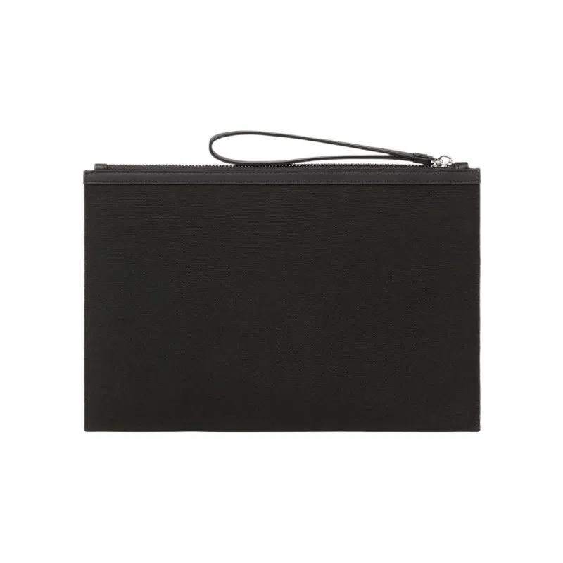 KENZO Polyester Clutch Large Size Unisex Black-1