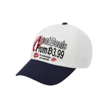 NERDY Cotton Baseball Caps Unisex White