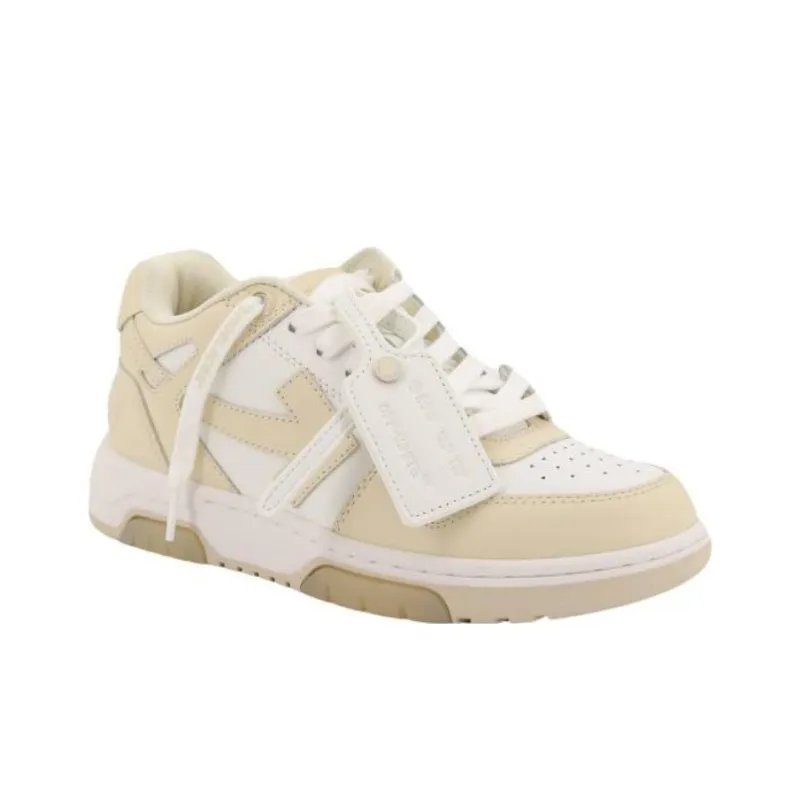 OFF WHITE Low Top Skateboard Shoes Women's Gray White-1