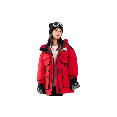 Tonlion Down Jackets Women's Large Red