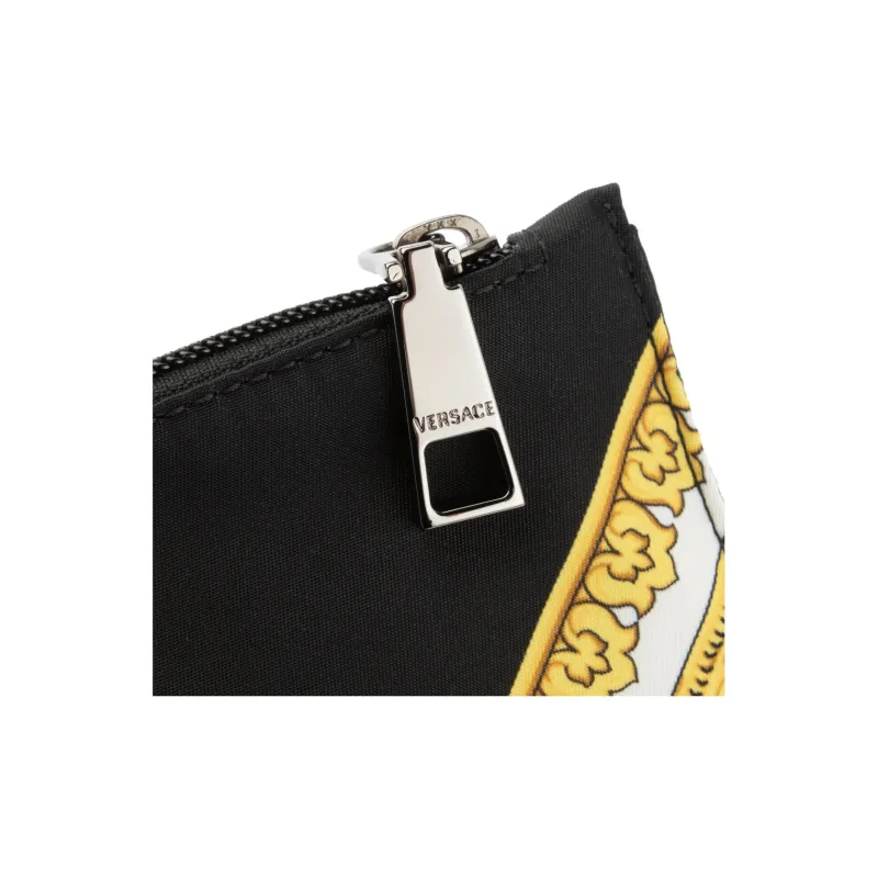 FANSIZHE Nylon Wristband Clutches Men's Black & Gold-3