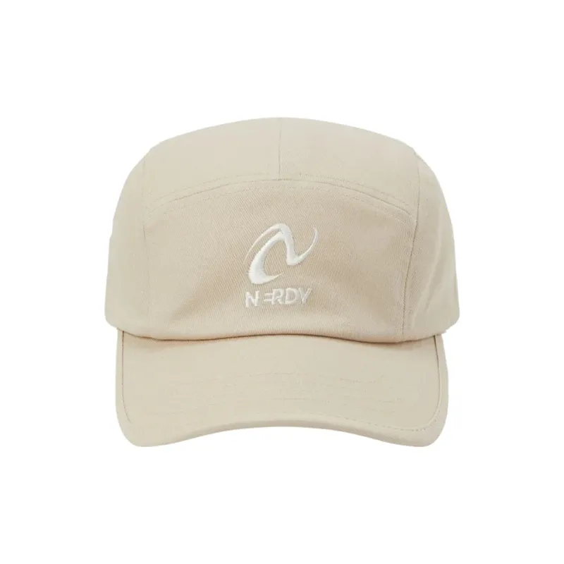 NERDY Cotton Baseball Caps Unisex Beige-1