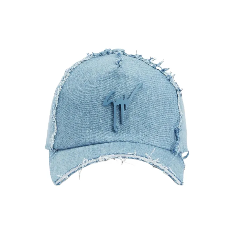 Giuseppe Zanotti/GZ Fabric Baseball Caps Unisex Blue-0