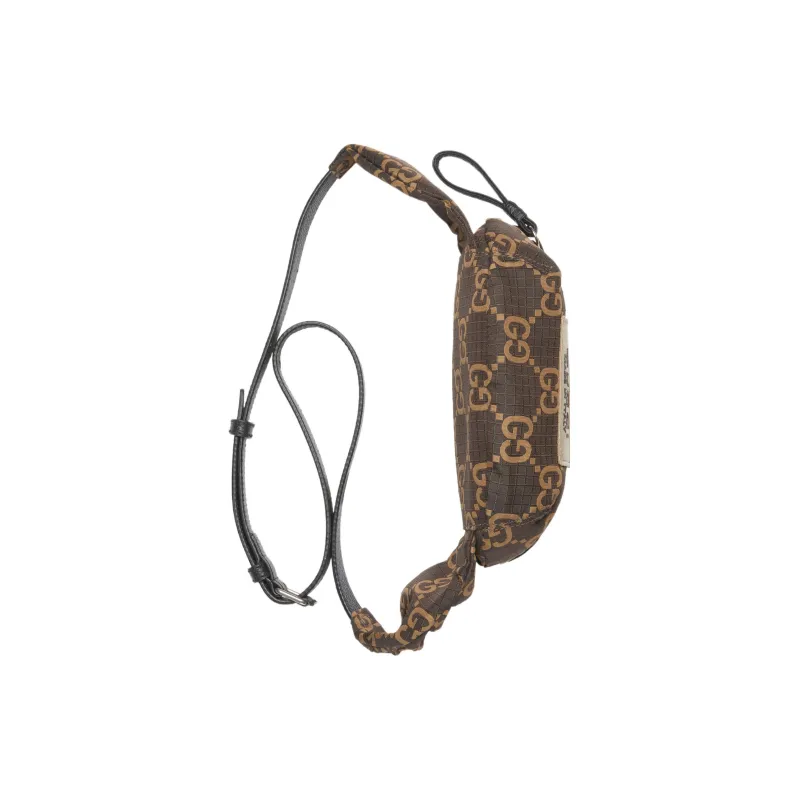 GUCCI Polyester Fanny Pack Tubas Men's Ebony & Beige-5