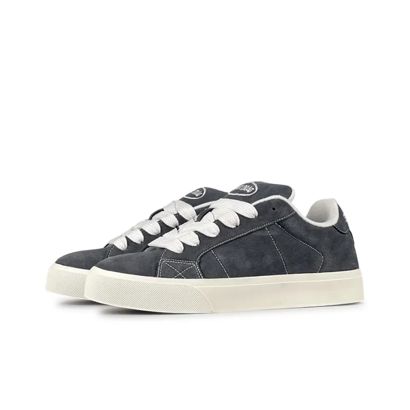 LuzaoT SUPER DRAG Low Top Skateboard Shoes Unisex Gray-2