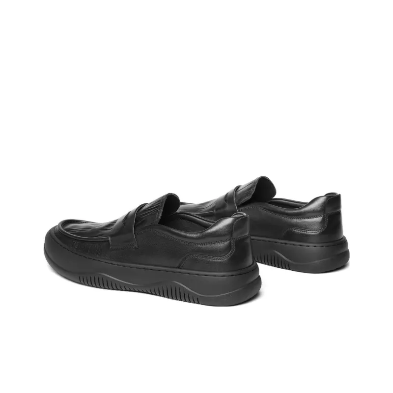 BELLE Men's Casual Shoes Men Low-Top Black-4