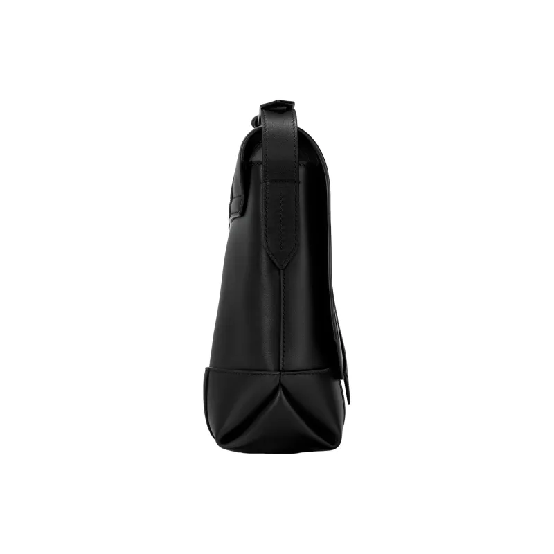 MONTBLANC Cow Leather Messenger Bag Crossbody Bags Mini Men's Black-2