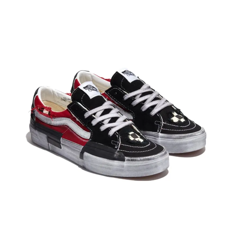 Vans Sk8 Low Reconstruct 'Black Red'-1