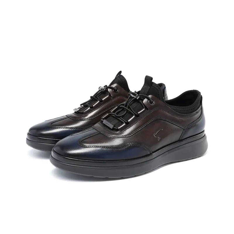 Satchi Low-Top Casual Shoes 4cm Men's Brown-2