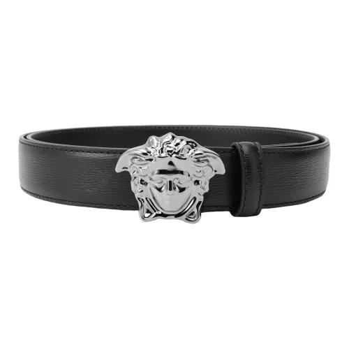 VERSACE Men's Medusa Belt Wide 3cm Black Male