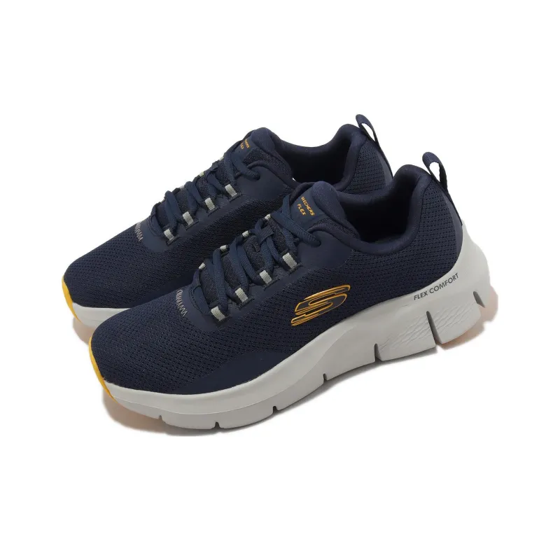 Skechers Flex Comfort Cushioning, Wear Resistant Low Top Casual Shoes Men's Marine Blue-2