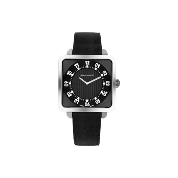 Sea Gull Automatic Mechanical Movement Genuine Leather Strap Watch Men's Watches Black Dial 829.23.7054