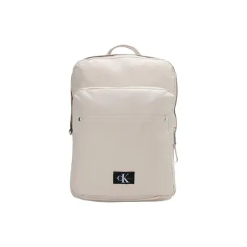 CALVIN KLEIN Fabric Backpack Large Size Men's Milk White
