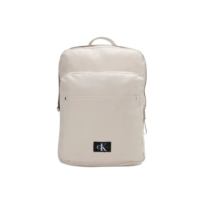 CALVIN KLEIN Fabric Backpack Large Size Men's Milk White-0