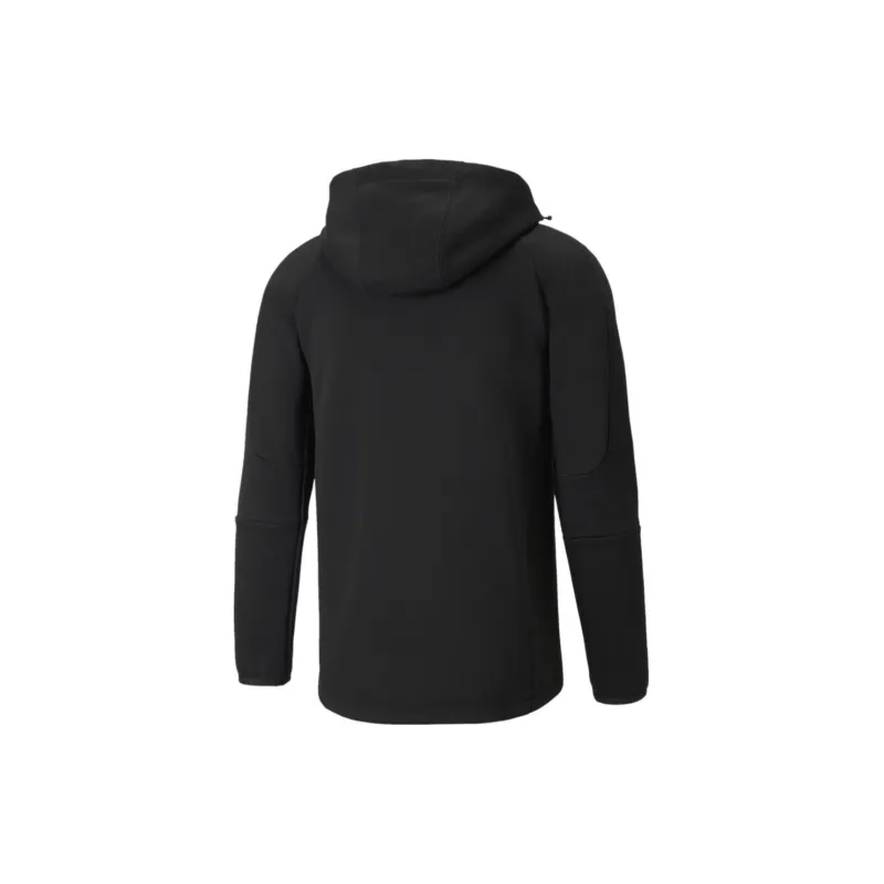 PUMA EVOSTRIPE Full Zip Hoodie Jacket Men's Black-1