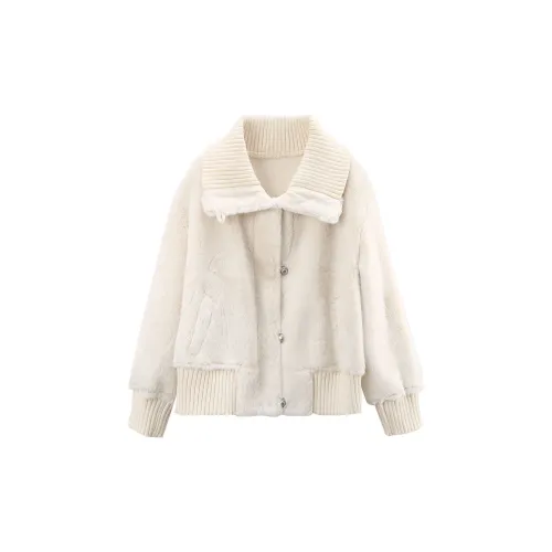 A paradise for awakening Velvet Jackets Women's Beige