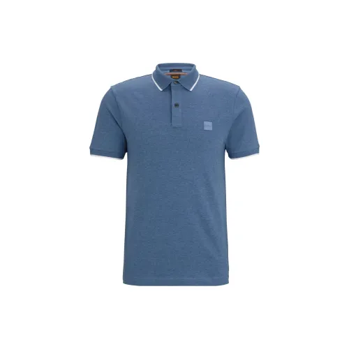 HUGO BOSS Polo Shirts Men Blue