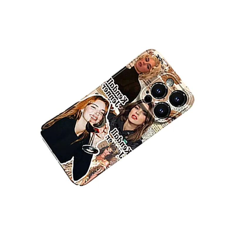 US8ACC Acrylic Material Refreshing Trendy And Cool Phone Cases IPhone13/14/15/Pro/Ma Jana Elegant Patchwork-1