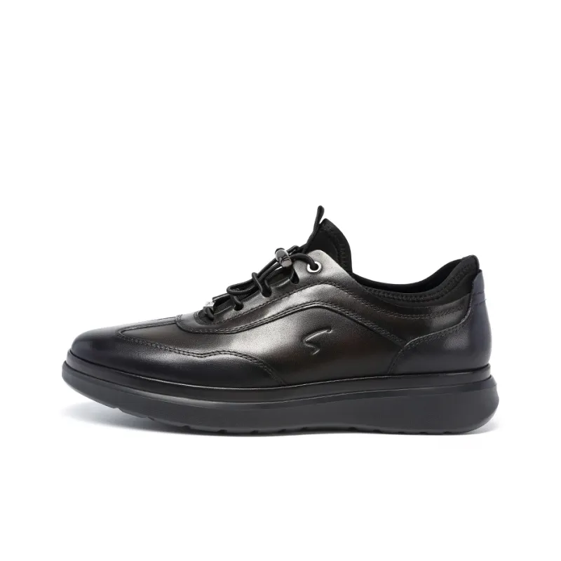 Satchi Slip-Resistant Low-Top Casual Shoes 4cm Men's Gray-0