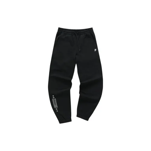 FILA FUSION UNIFORM Knitted Sweatpants Men Jet Black