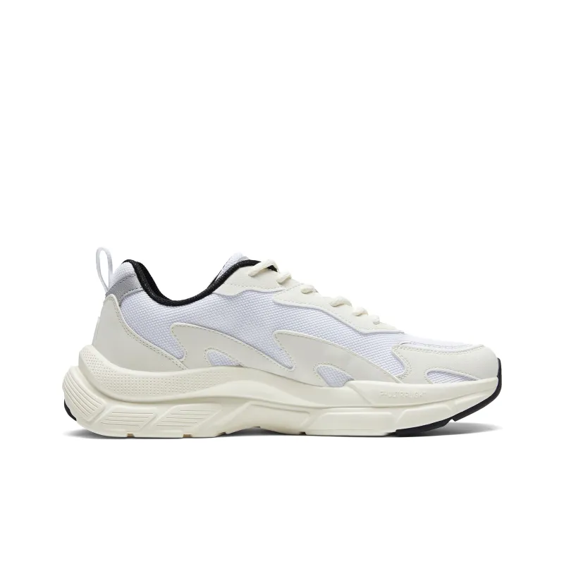 PEAK Wear Resistant Low Top Chunky Sneakers Men's Beige White Black-1