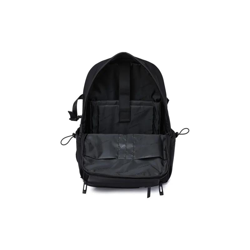 SEPTWOLVES Fabric Backpack Medium Size Unisex Black-2