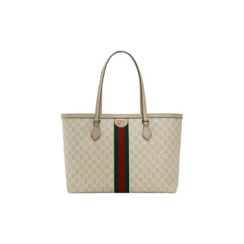 GUCCI Canvas Tote Bag, Shopping Bag, Handbag, Shoulder Bag Unisex