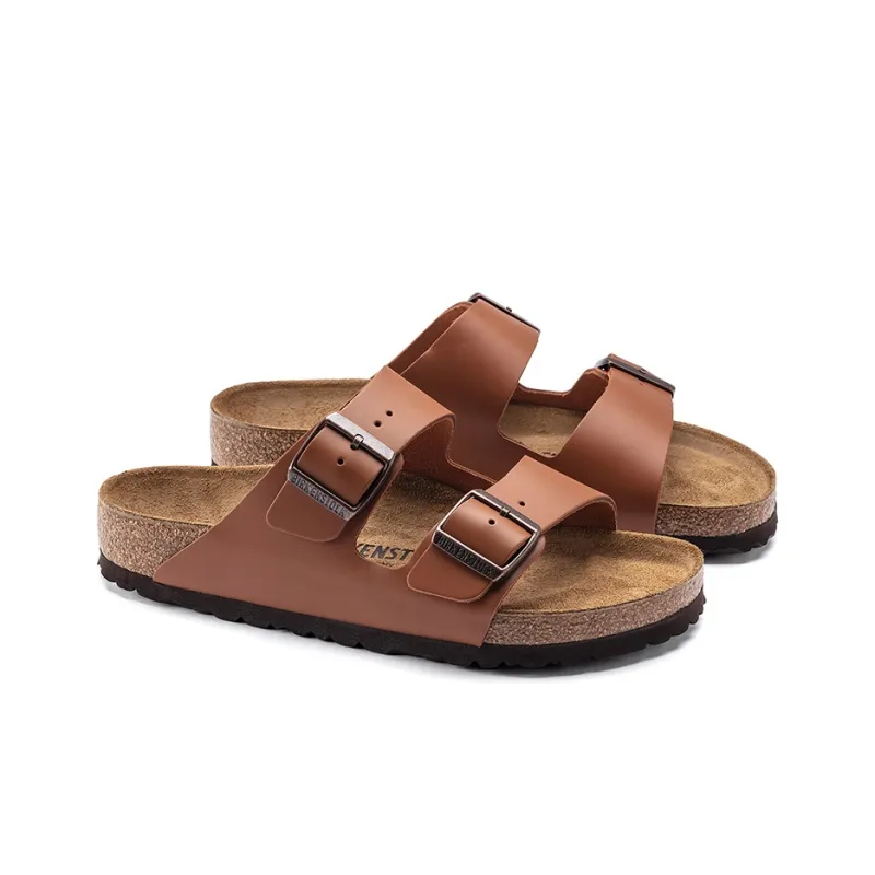 Birkenstock Slide Slippers Unisex Ginger Brown Narrow Fit-3