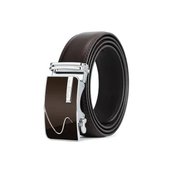 SEPTWOLVES Automatic Buckle Business Niche Cow Leather Leather Belts Men's 3.5CM