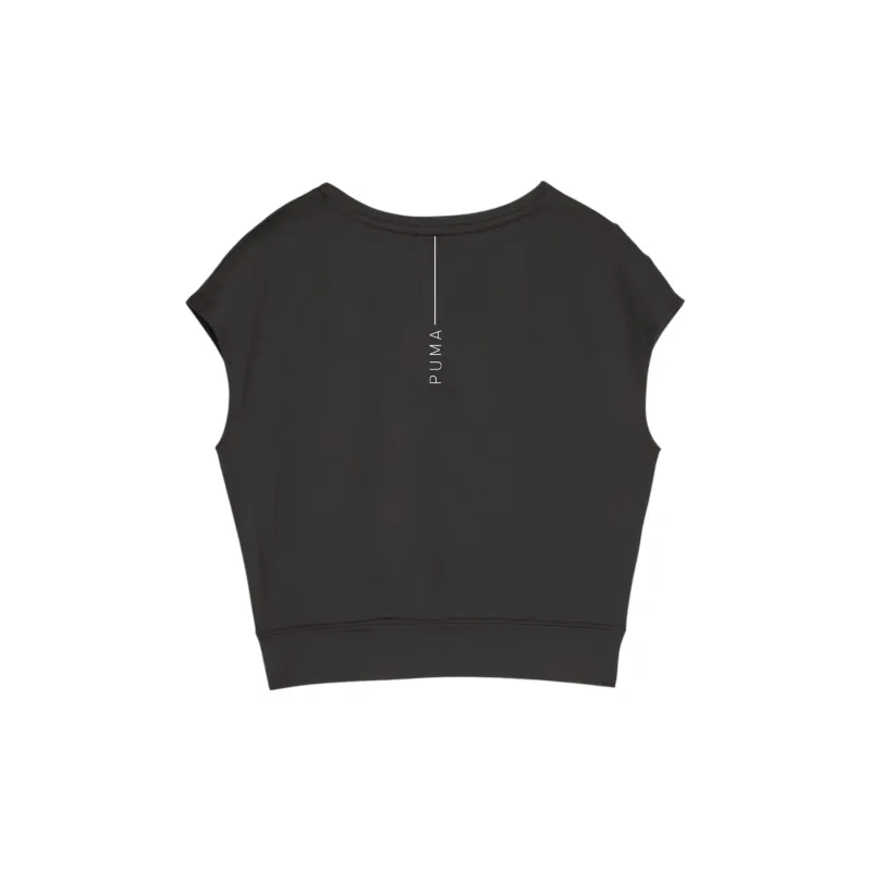 PUMA Studio Yogini Studio Yogini Lite Trend Training Tee Women's Tank Tops Women's Black-1