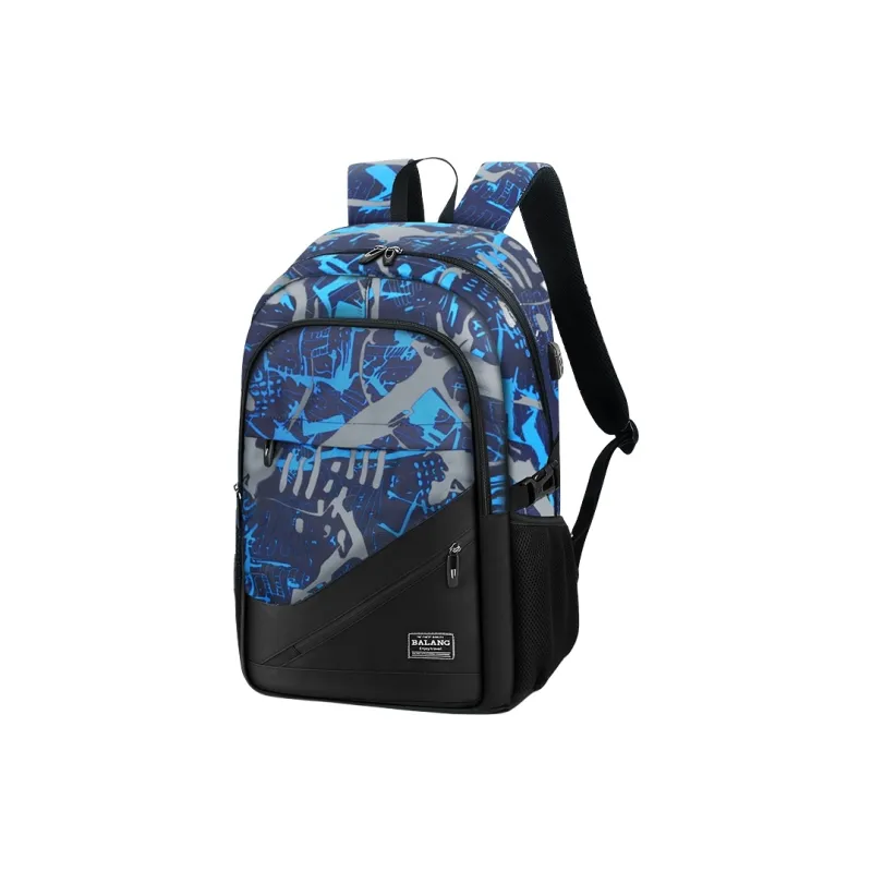 BALANG Oxford Backpack Large Size Unisex Black-4